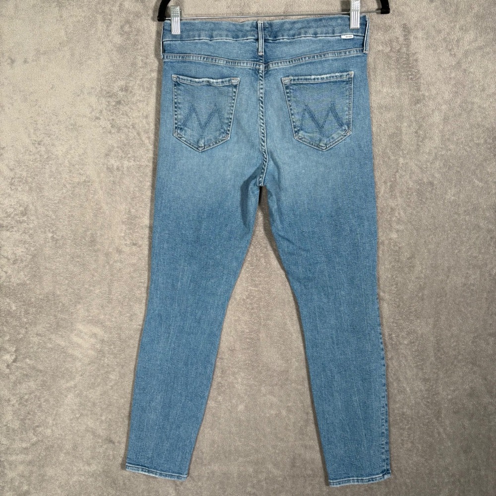 Mother The Looker Crop Jeans 29 Independent‎ Studies Medium Wash Blue Skinny USA